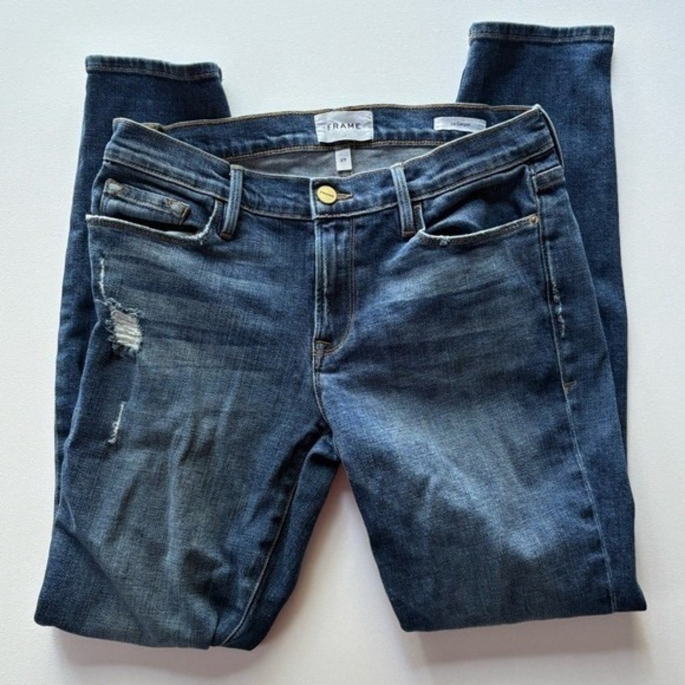 Women's Frame Le Garcon Straight-Leg Medium Wash Jeans Size 27